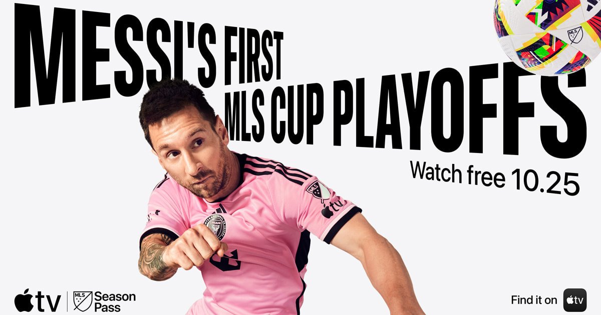 Playoffs da MLS Cup de Messi estreiam transmissão gratuita no MLS Season Pass na Apple TV
