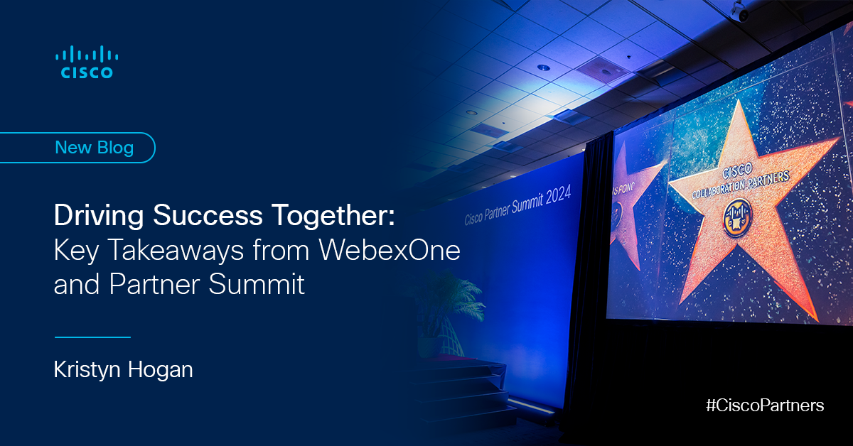 Impulsionando o sucesso juntos: principais conclusões do WebexOne e do Partner Summit
